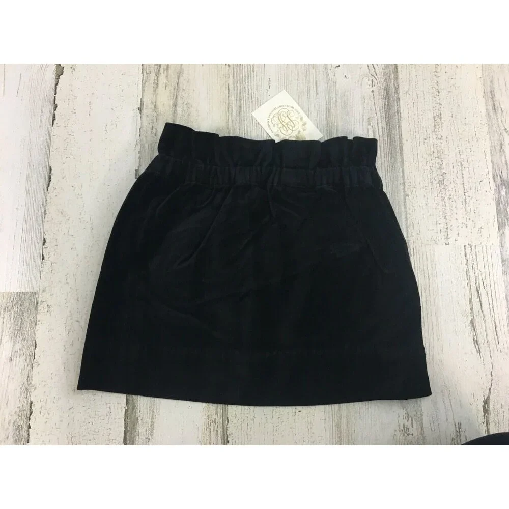 The Beaufort Bonnet Company Beasley Bag Skirt Newport Night Black Velveteen 5